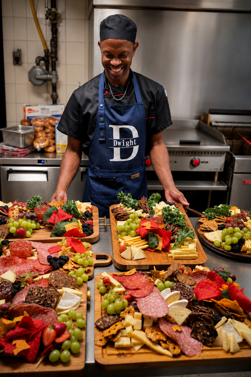 Ella's Jamaican catering buffet spread